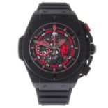 HUBLOT - a limited edition gentleman's Big Bang King Power Red Devil Manchester United chronograph