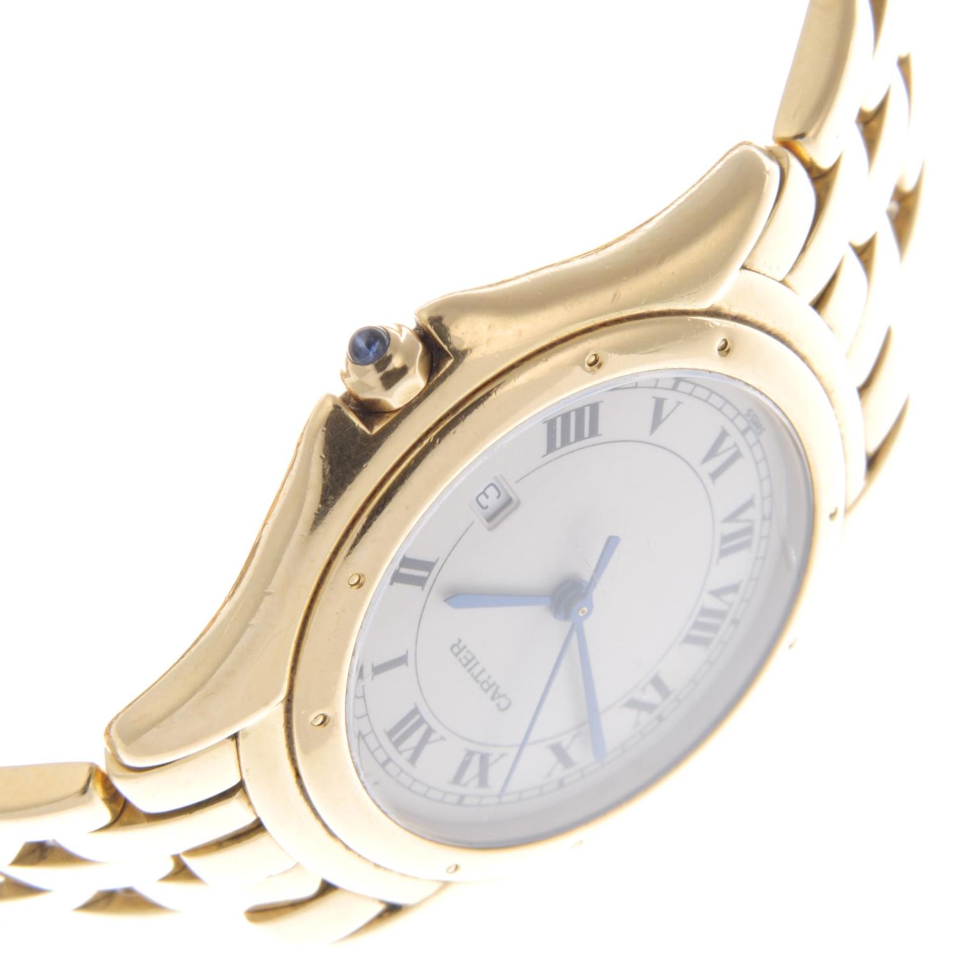 CARTIER - a gentleman's Cougar bracelet watch. - Image 4 of 5