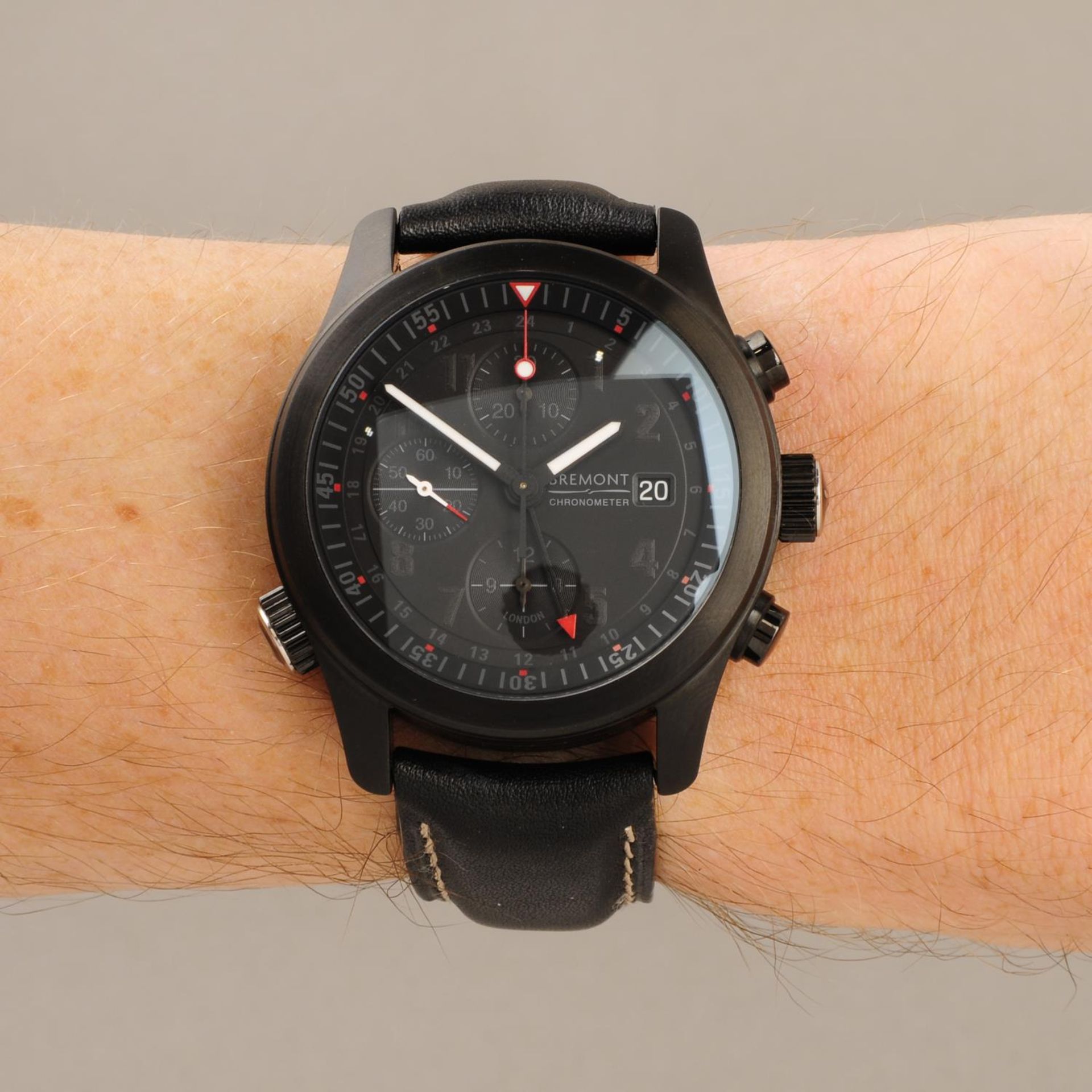 CURRENT MODEL: BREMONT - a gentleman's ALT1-B GMT chronograph wrist watch. - Image 3 of 8
