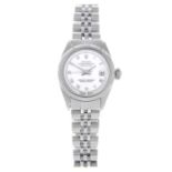 ROLEX - a lady's Oyster Perpetual Datejust bracelet watch.