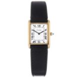 CARTIER - a Tank wrist watch.