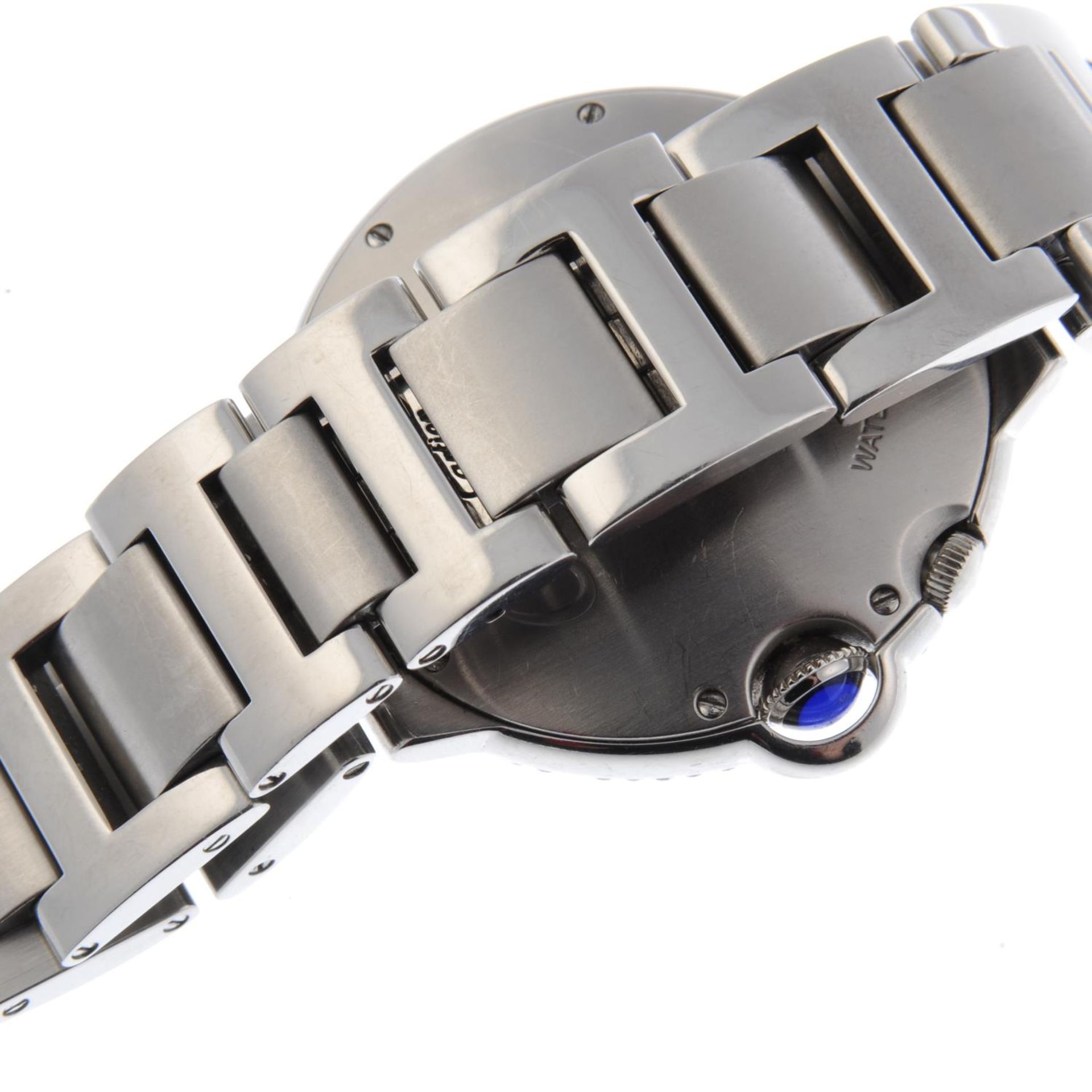 CARTIER - a gentleman's Ballon Bleu Two Timezone bracelet watch. - Image 2 of 5