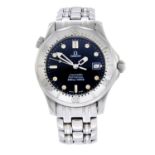 OMEGA - a mid-size Seamaster Professional 300M bracelet watch.