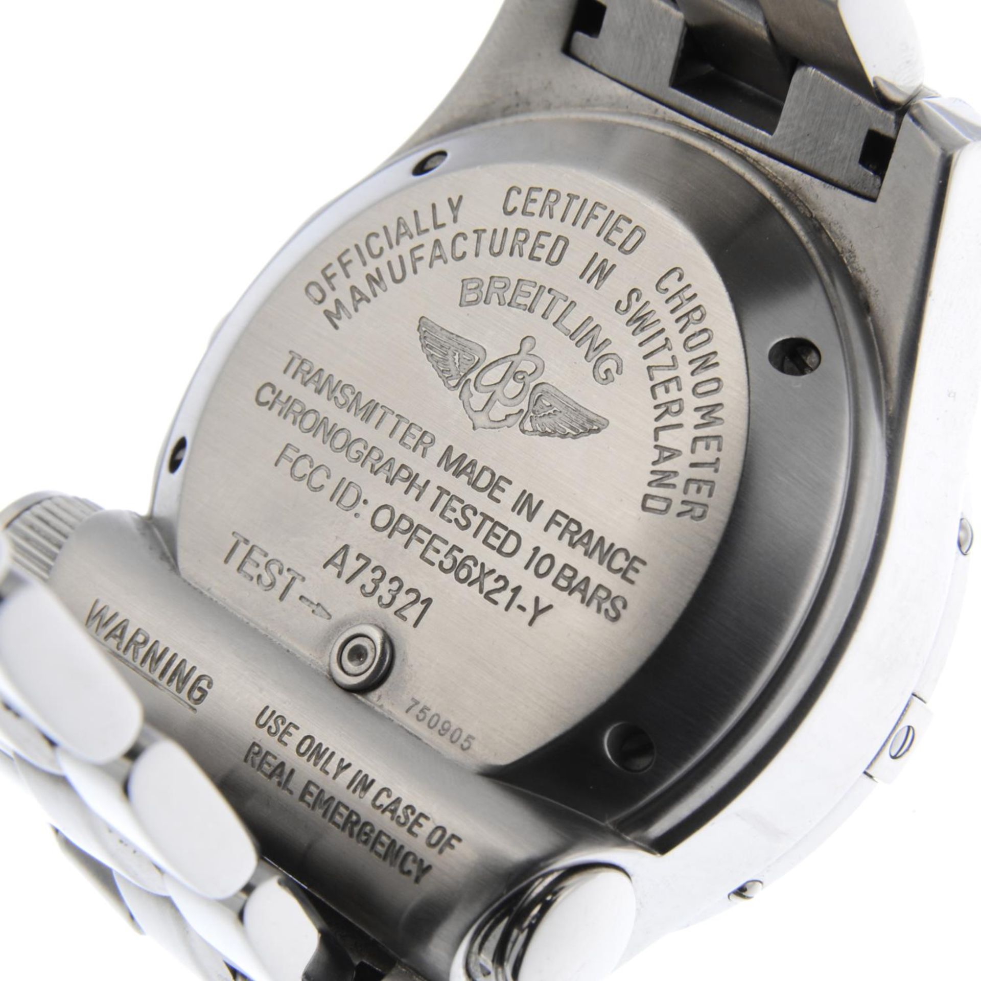 BREITLING - a gentleman's Emergency Mission chronograph bracelet watch. - Image 6 of 8