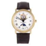 FREDERIQUE CONSTANT - a gentleman's Classics Heart Beat Moonphase wrist watch.