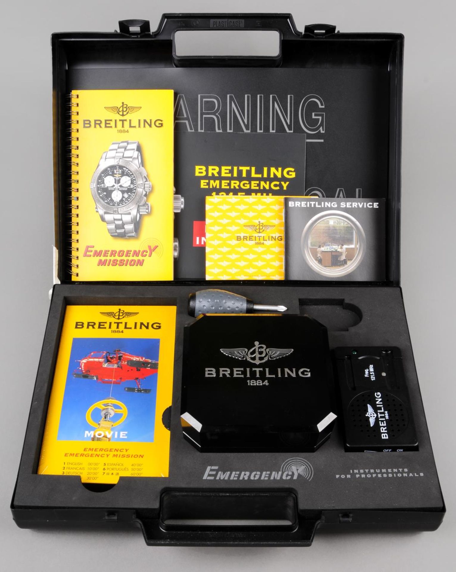 BREITLING - a gentleman's Emergency Mission chronograph bracelet watch. - Image 8 of 8