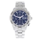 TAG HEUER - a gentleman's Aquaracer chronograph bracelet watch. Stainless steel case with calibrated