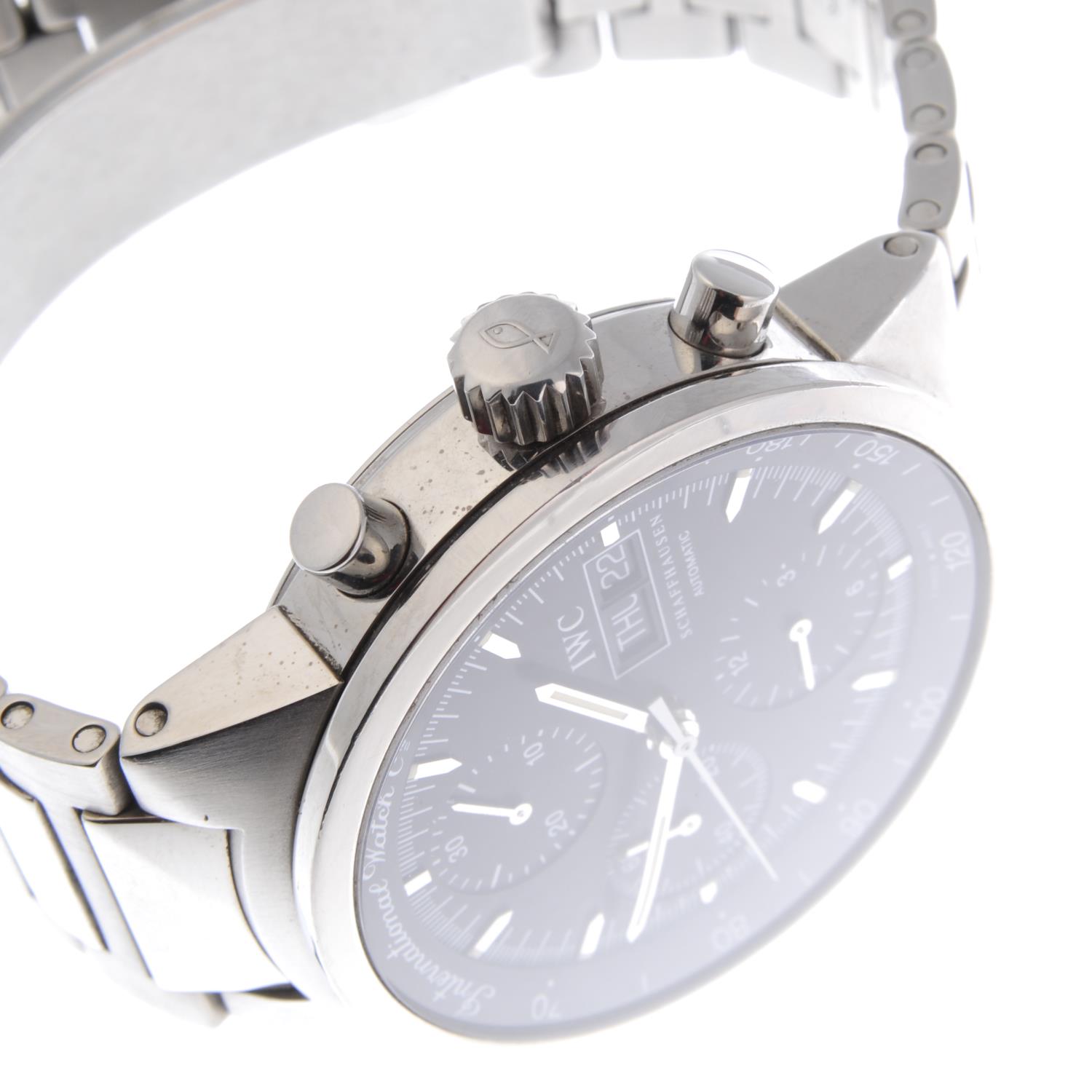 IWC - a gentleman's GST chronograph bracelet watch. Stainless steel case. Reference 3707, serial - Image 4 of 5