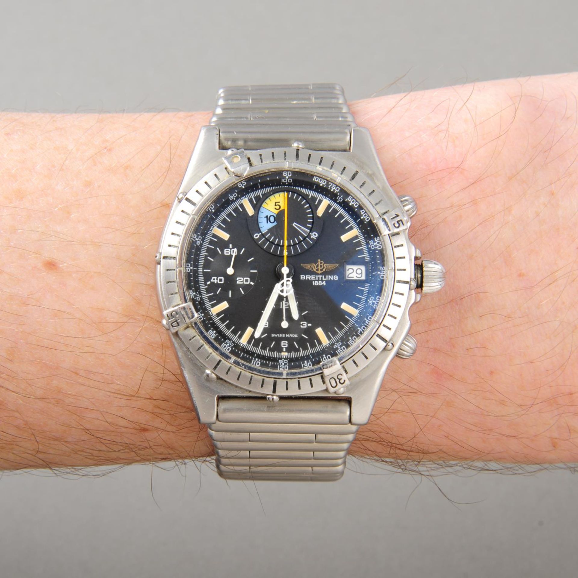 BREITLING - a gentleman's Chronomat Yachting chronograph bracelet watch. Stainless steel case with - Image 3 of 5