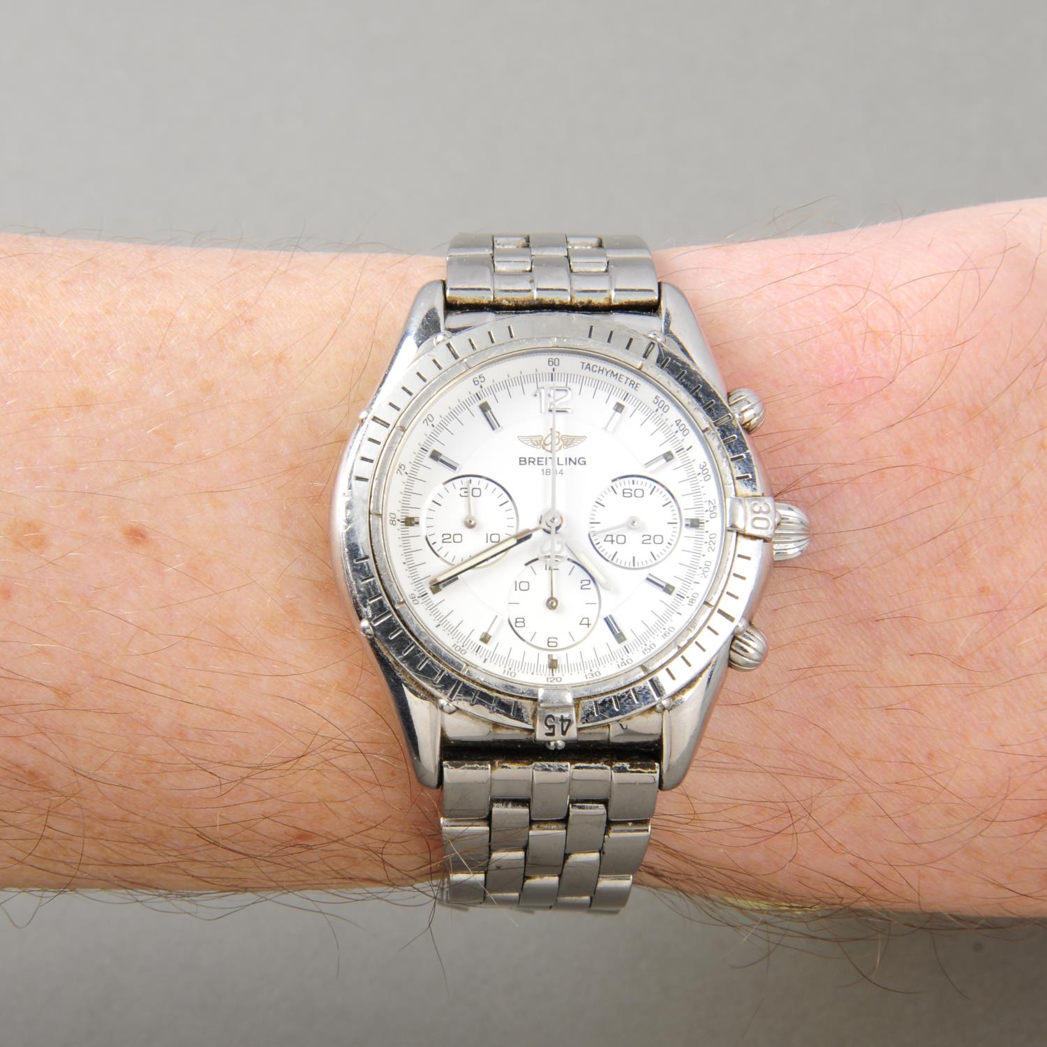 BREITLING - a gentleman's Windrider Chrono Callisto chronograph bracelet watch. Stainless steel case - Image 3 of 5