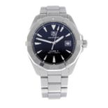 TAG HEUER - a gentleman's Aquaracer Calibre 5 bracelet watch. Stainless steel case with calibrated