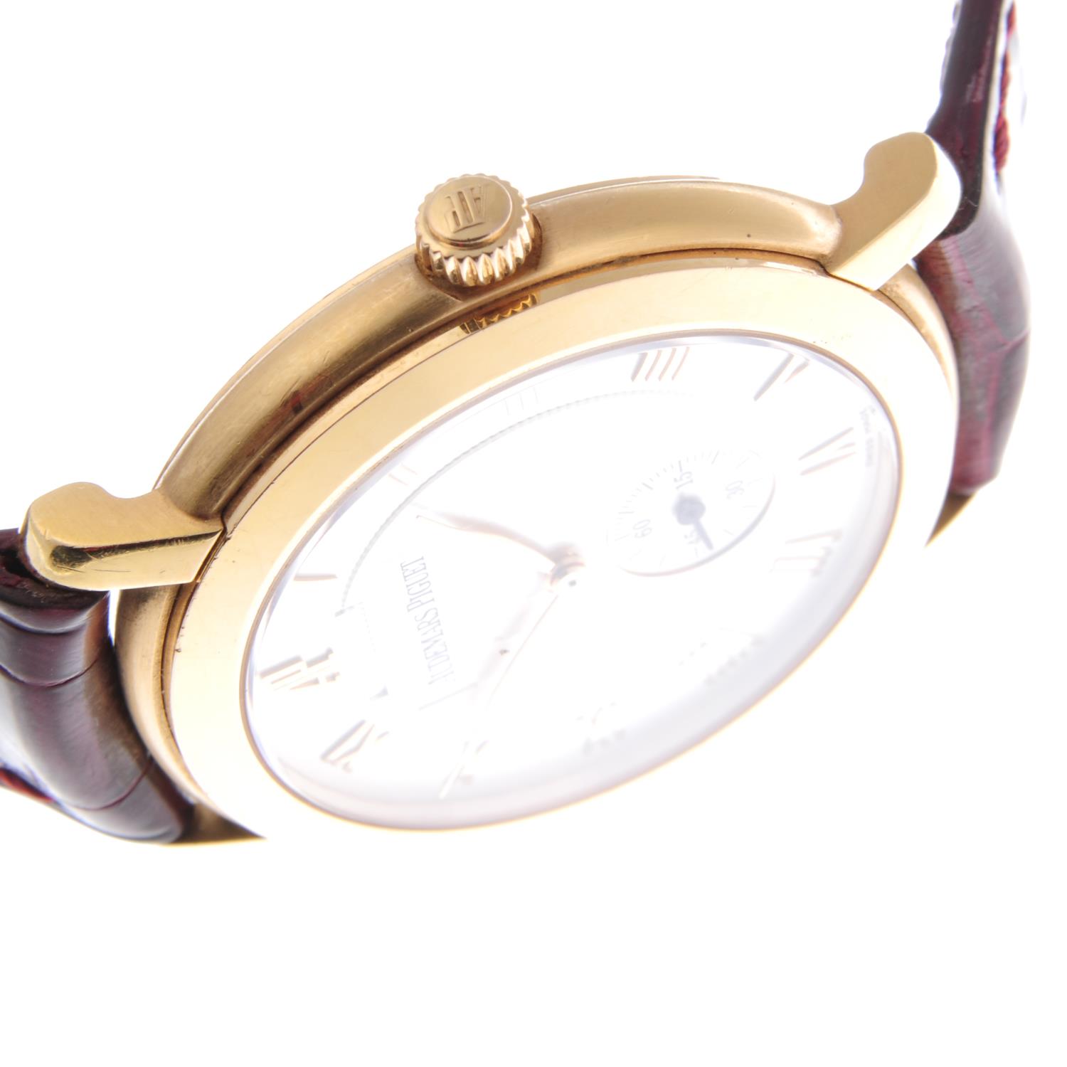 AUDEMARS PIGUET - a gentleman's Jules Audemars wrist watch. 18ct yellow gold case with exhibition - Image 5 of 5