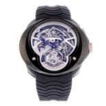 FRANC VILA - a limited edition gentleman's FV No.4 tourbillon chronograph wrist watch. PVD-treated