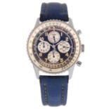 BREITLING - a gentleman's Navitimer Airborne chronograph wrist watch. Stainless steel case with
