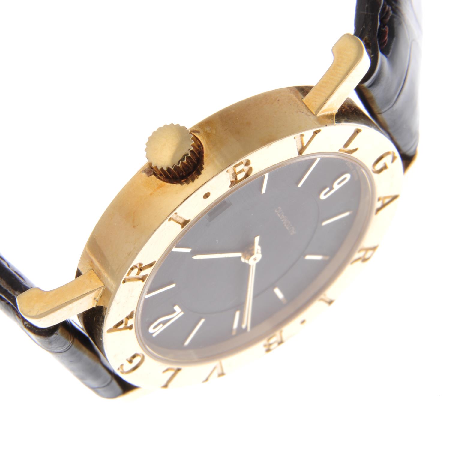 BULGARI - a gentleman's wrist watch. 18ct yellow gold case. Reference BB33GL, serial P.1218. - Image 5 of 5