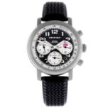 CHOPARD - a gentleman's Mille Miglia chronograph wrist watch. Titanium case with exhibition case