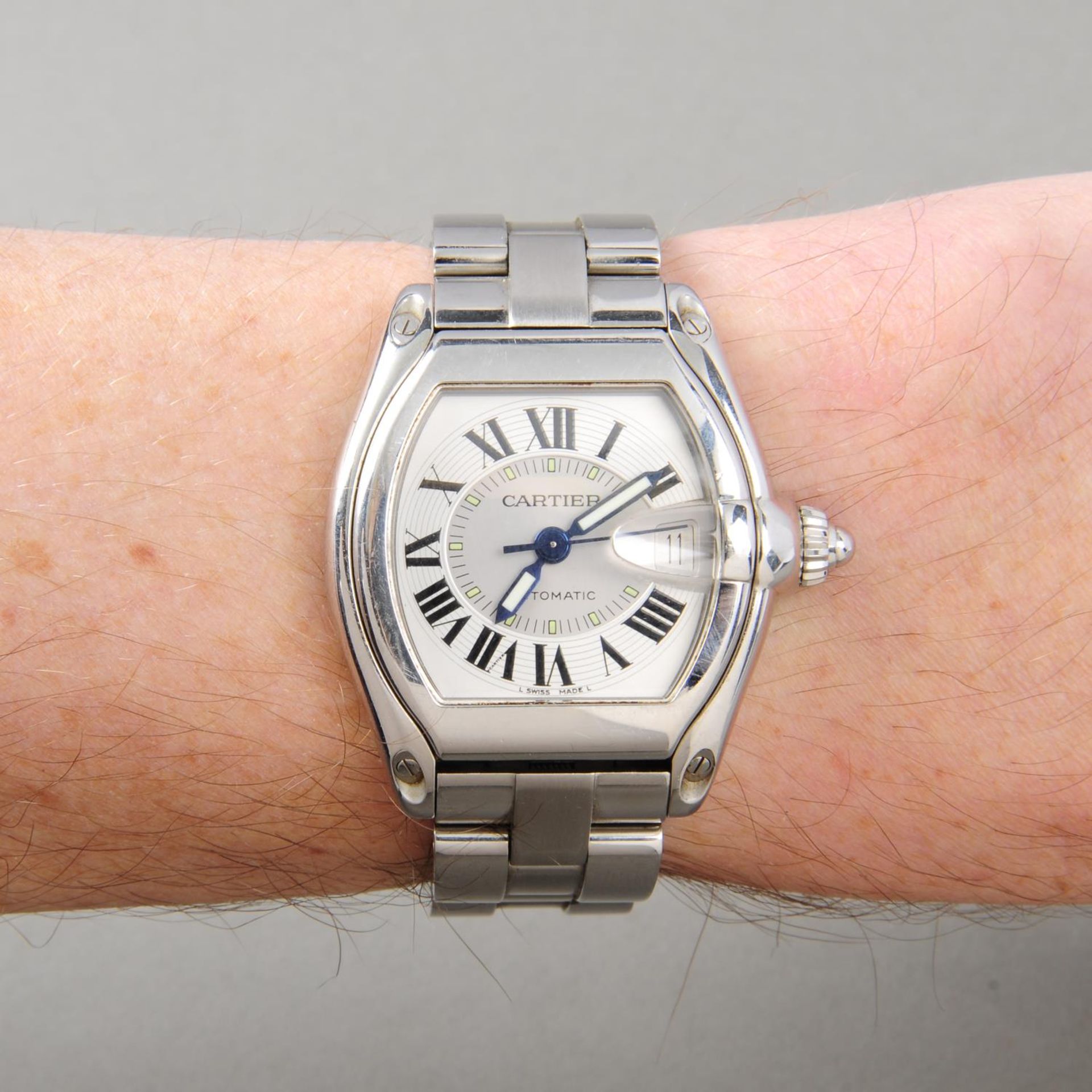 CARTIER - a gentleman's Roadster bracelet watch. Stainless steel case. Reference 2510, serial - Image 3 of 5