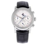 GIRARD PERREGAUX - a gentleman's Ferrari chronograph wrist watch. Stainless steel case. Reference