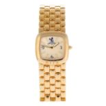RITZ LONDON - a lady's bracelet watch. 18ct yellow gold case. Reference R002, serial 117. Signed