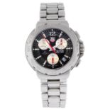 TAG HEUER - a gentleman's Formula 1 Indy 500 chronograph bracelet watch. Stainless steel case with