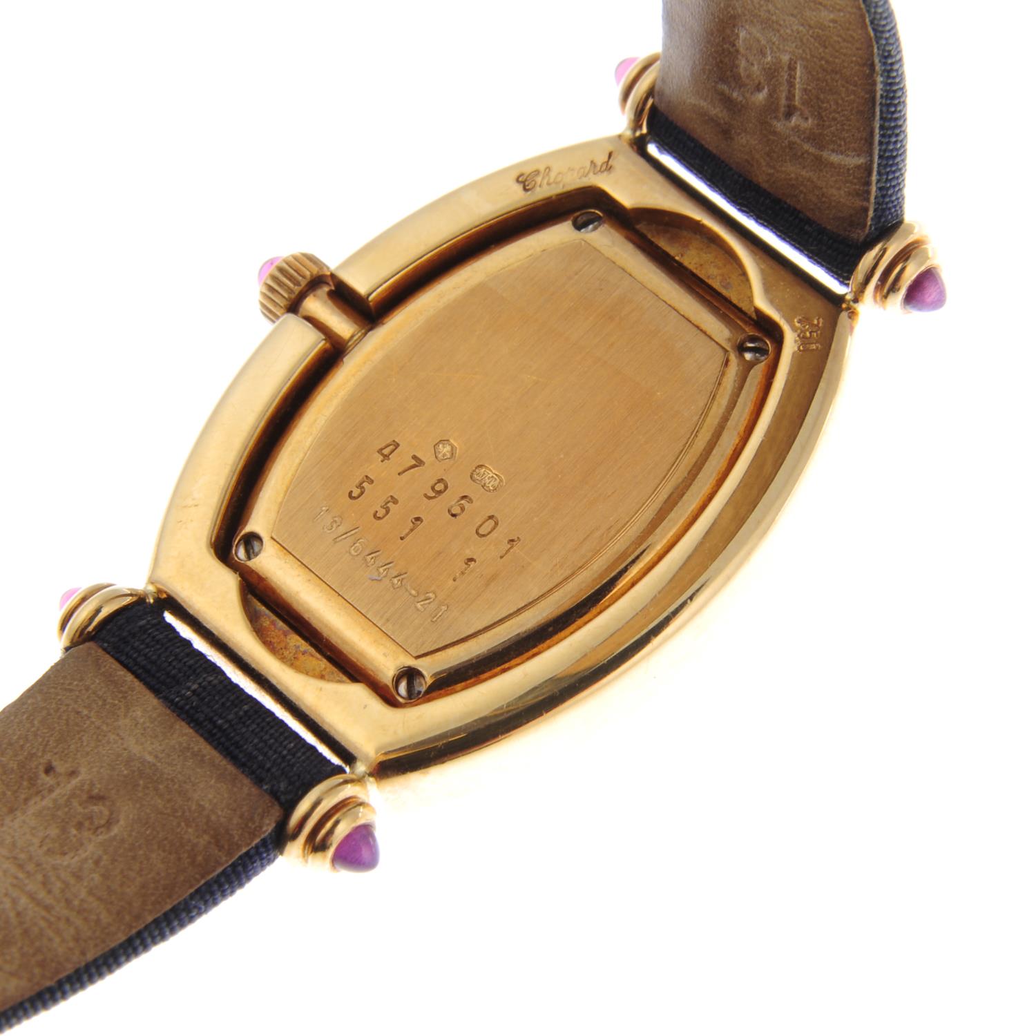 CHOPARD - a lady's wrist watch. 18ct yellow gold case with factory diamond set bezel. Numbered - Image 4 of 5