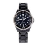 CURRENT MODEL: TAG HEUER - a lady's Aquaracer bracelet watch. Ceramic case with factory diamond