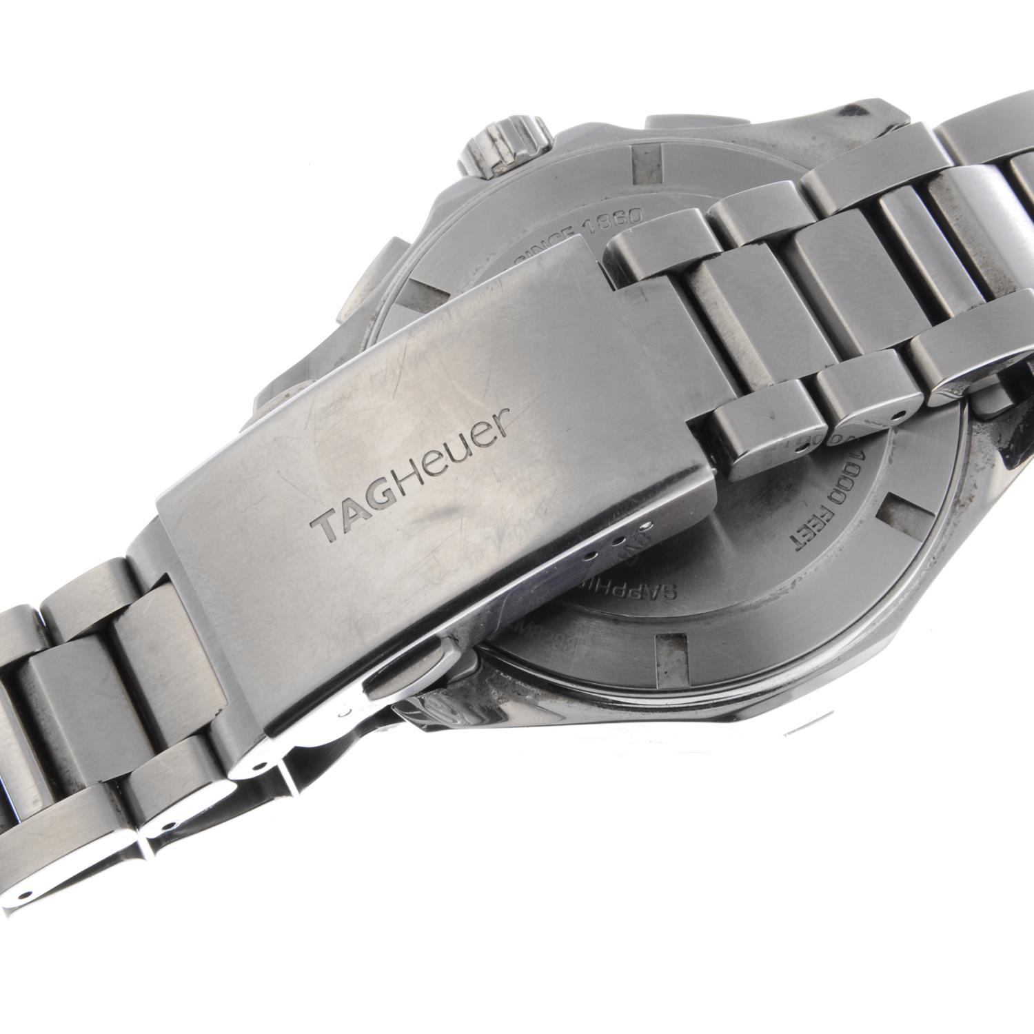 TAG HEUER - a gentleman's Aquaracer chronograph bracelet watch. Stainless steel case with calibrated - Image 2 of 7