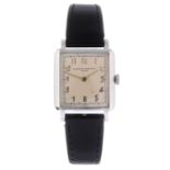 VACHERON CONSTANTIN - a mid-size wrist watch. White metal case. Numbered 11090. Signed manual wind