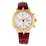 BERTOLUCCI - a gentleman's Pulchra chronograph wrist watch. 18ct yellow gold case. Numbered 674 8055