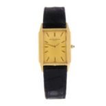 VACHERON CONSTANTIN - a lady's wrist watch. Yellow metal case, stamped 750 18K. Numbered 6999