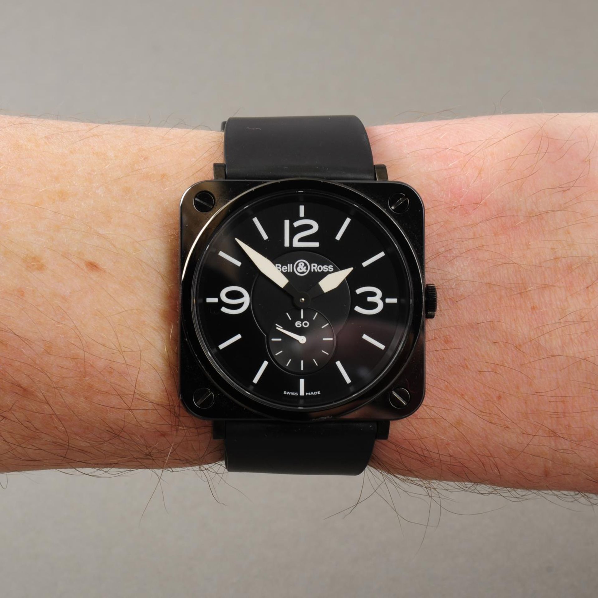 BELL & ROSS - a gentleman's BR S Black Matte wrist watch. Ceramic case. Numbered BRS-98-BCS-00225. - Image 3 of 5