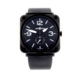 BELL & ROSS - a gentleman's BR S Black Matte wrist watch. Ceramic case. Numbered BRS-98-BCS-00225.