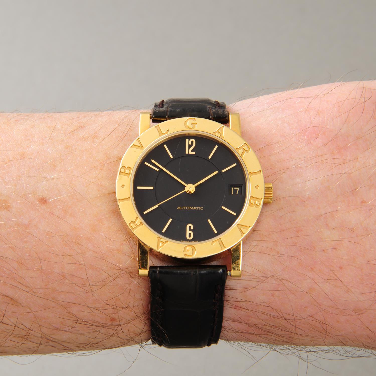 BULGARI - a gentleman's wrist watch. 18ct yellow gold case. Reference BB33GL, serial P.1218. - Image 3 of 5