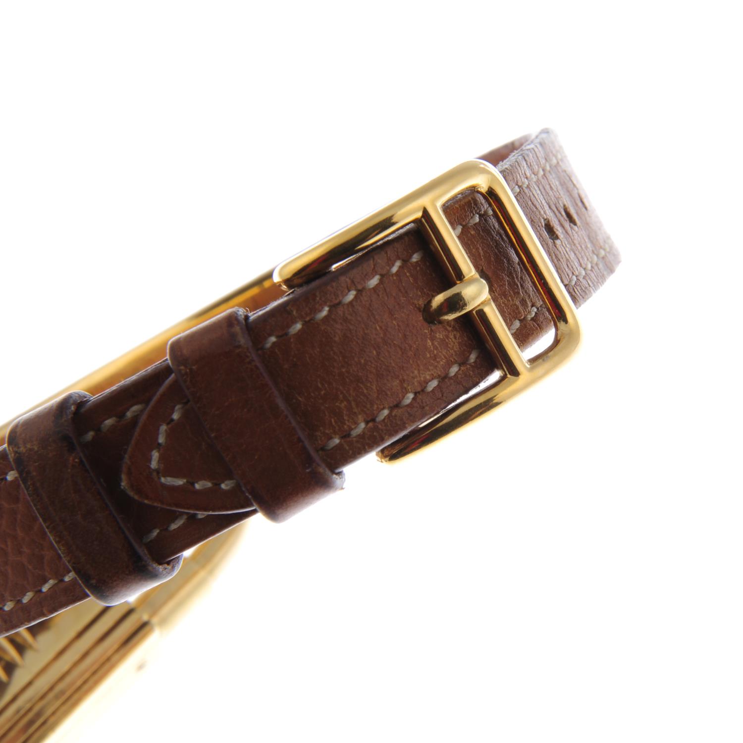 HERMÈS - a lady's Kelly wrist watch. Gold plated case. Reference KE1.201 39.01, serial 823677. - Image 4 of 5