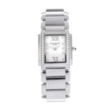 PATEK PHILIPPE - a lady's Twenty~4 bracelet watch. Stainless steel factory diamond set case.