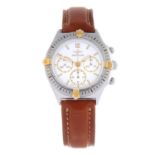 BREITLING - a gentleman's Callisto chronograph wrist watch. Stainless steel case with calibrated