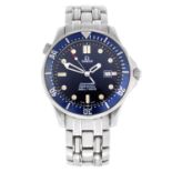 OMEGA - a gentleman's Seamaster Professional 300M bracelet watch. Stainless steel case with