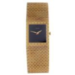 PIAGET - a bracelet watch. 18ct yellow gold case. Reference 9131C5, serial 320376. Signed manual
