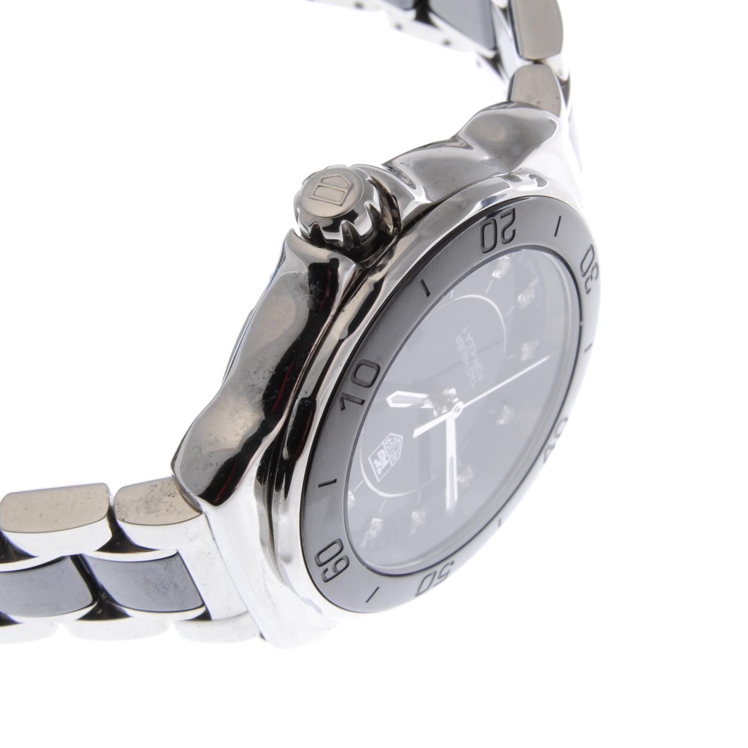 TAG HEUER - a lady's Formula 1 bracelet watch. Stainless steel case with ceramic calibrated bezel. - Image 4 of 7