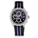 TAG HEUER - a gentleman's Formula 1 Calibre 16 chronograph wrist watch. Stainless steel case with