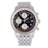 BREITLING - a gentleman's Old Navitimer II chronograph bracelet watch. Stainless steel case with
