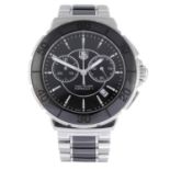 TAG HEUER - a gentleman's Formula 1 chronograph bracelet watch. Stainless steel case with ceramic