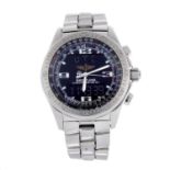 BREITLING - a gentleman's Professional B-1 Super Quartz bracelet watch. Stainless steel case with