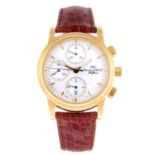 IWC - a gentleman's Portofino chronograph wrist watch. 18ct yellow gold case. Reference 3703, serial