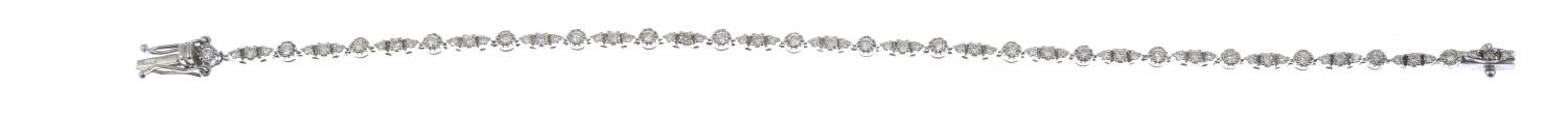 An 18ct gold diamond line bracelet. - Image 2 of 3