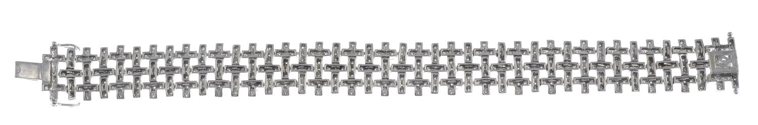 A diamond bracelet.Estimated total diamond weight 2cts. - Image 3 of 3