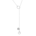 An 18ct gold lariat necklace, by Gucci.Signed Gucci.Swiss convention marks.Length 54cms.