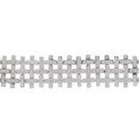 A diamond bracelet.Estimated total diamond weight 2cts.