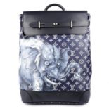 LOUIS VUITTON - a Savane Monogram Elephant Chapman Steamer backpack.