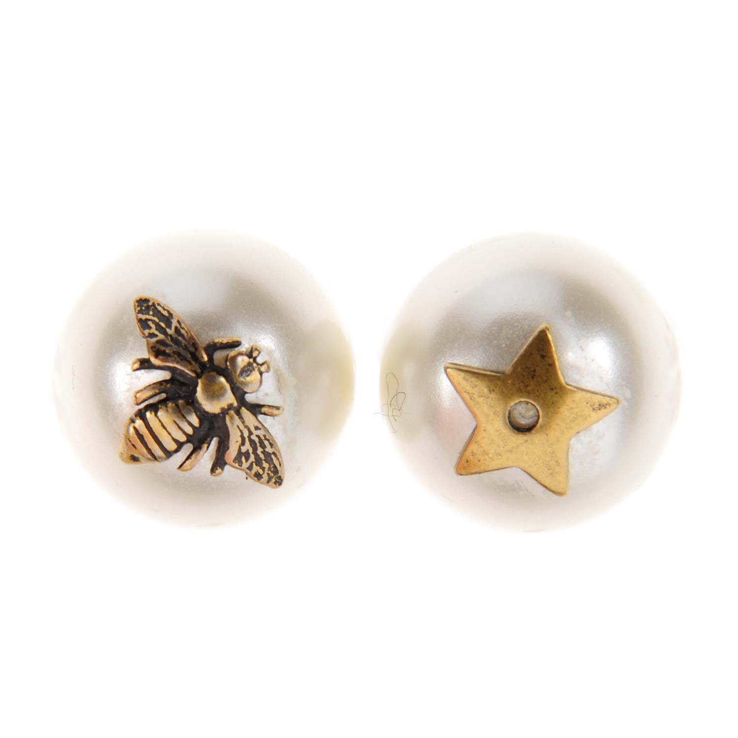 CHRISTIAN DIOR - a pair of stud earrings. - Image 3 of 5